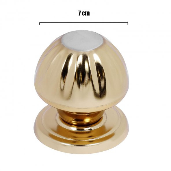 Kapı Tokmağı Topuzu Kapı Babası Kolu Saten Albrifin Metal Tokmak - Resim 2