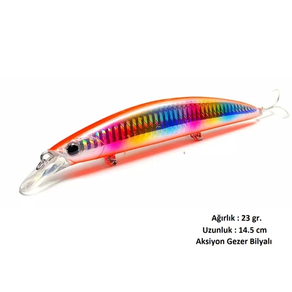 23gr.14.5cm Rapala Lures Suni yem,Levrek,Lüfer Ailesi Sahte Yapay Yem - 10