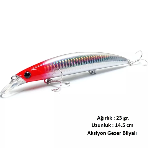 23gr.14.5cm Rapala Lures Suni yem,Levrek,Lüfer Ailesi Sahte Yapay Yem - 6