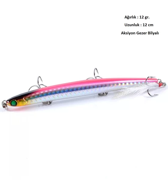 12Gr.SahteYem Lures Rapala,Turna,Levrek,Lüfer,Çinekop,Palamut,Rapala,Sahte Zoka k2 - 2