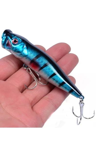 12 Gr.Popper Rapala LuresSahte Yem  Suni YemSu üstü YapayYem - 4
