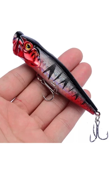 12 Gr.Popper Rapala LuresSahte Yem  Suni YemSu üstü YapayYem - 7