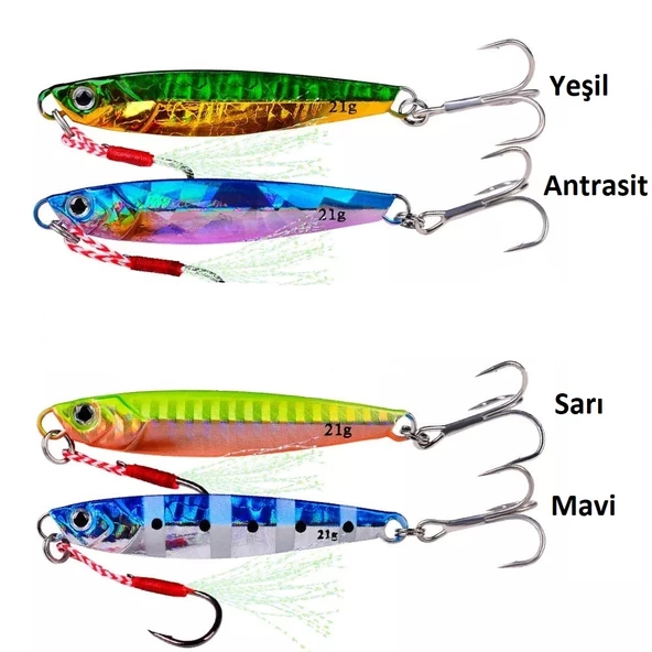 Jig Yem21gr Lures SahteYem Rapala LevrekLüferÇinekop,Yemi SuniYem21 - 2