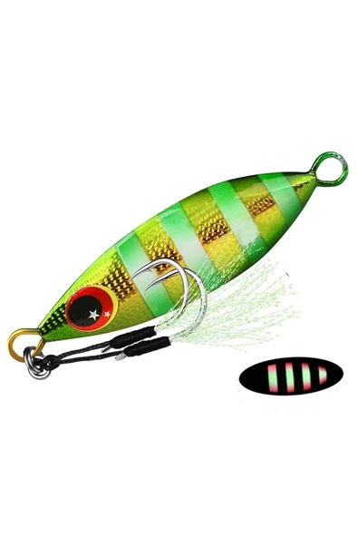 Jig YemGlowlu 20Gr.6cm Asist KancalıRapala Lures YapayYemSahteYem - 5