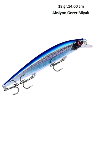 18GR.14cm 3DBiyonikRapala Lures SahteYem SuniyemAksiyonBilyalı - 9