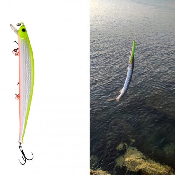 12Gr.SahteYem Lures Turna Rapala,Levrek,Lüfer,Çinekop,Rapala - Resim 3
