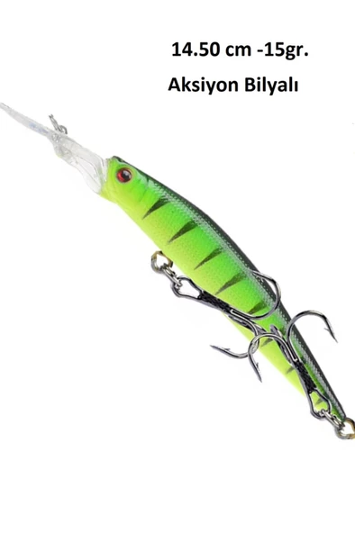 15Gr.Rapala SahteYem Lures Turna Levrek,Lüfer,Çinekop,Rapala J02 - 9