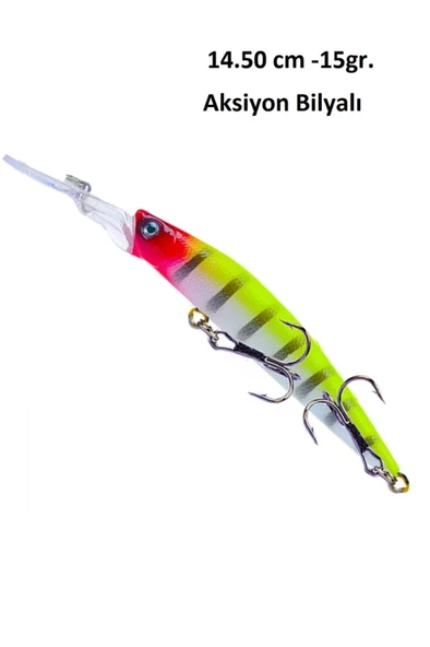 15Gr.Rapala SahteYem Lures Turna Levrek,Lüfer,Çinekop,Rapala J02 - 5