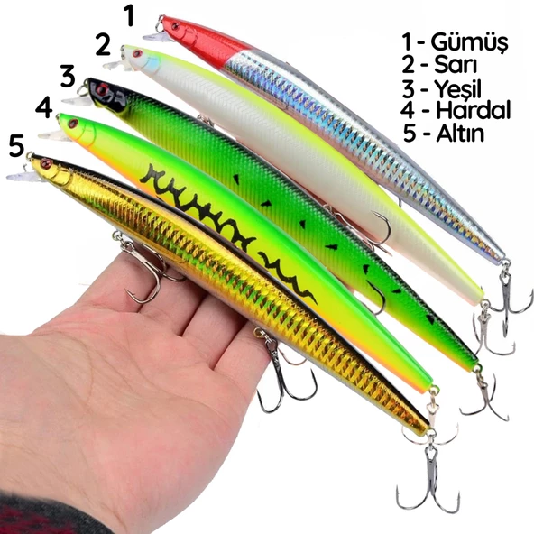 18 cm 24 gr.Lazer Turna Rapala,Levrek Rapala ,,Sahte Lures Yapay Yem - 8