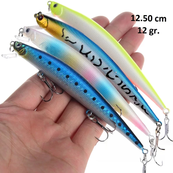 12Gr.Rapala SahteYem Lures Turna Levrek,Lüfer,Çinekop,Rapala A14
