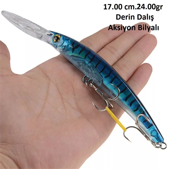 17cm Rapala,Turna Levrek Lüfer Ailesi ,Torik Sahte Lures YapayYem - 8