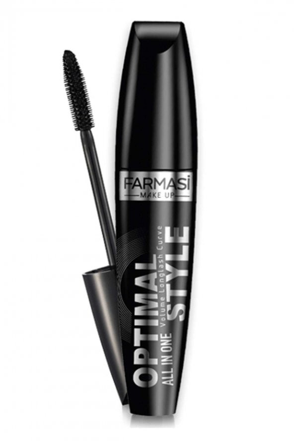 Farmasi Hacim Ve Kıvrım Etkili Siyah Maskara - Optimal Style 8 Ml 8690131732011