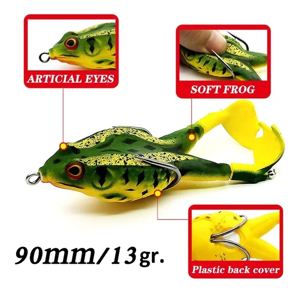 Sahte Kurbağa, Balık Yemi Rapala, Lures Turna Sahte Yem Rapala,ff42 - 5