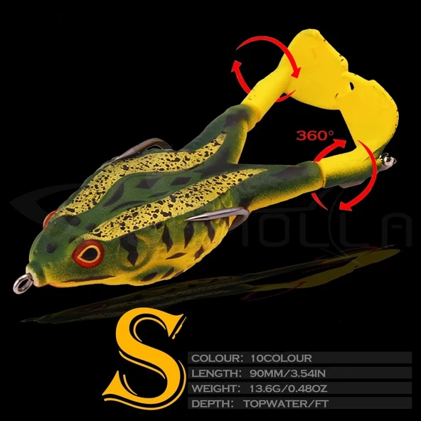 Sahte Kurbağa, Balık Yemi Rapala, Lures Turna Sahte Yem Rapala,ff42