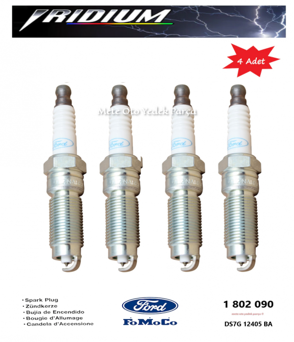 Ford Kuga 1.5 Ecoboost Fomoco Buji İridyum 16V 180Ps (4 Adet ) 20132018