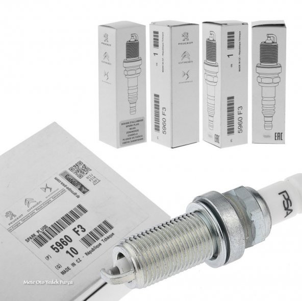 Citroen C-Elysee Ateşleme Buji Takımı (4 Adet)16V Orijinal 5960.F3 - 2