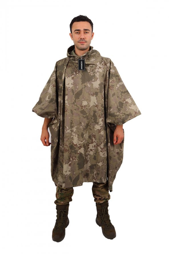 Kamuflaj Su Geçirmez Askeri Panço - Arazi Yağmurluk - 2
