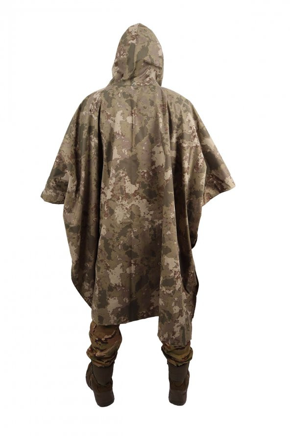 Kamuflaj Su Geçirmez Askeri Panço - Arazi Yağmurluk - 3
