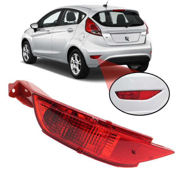Ford Fiesta Arka Sis Lambası Sol Işıklı Duylu Ampullü Tip