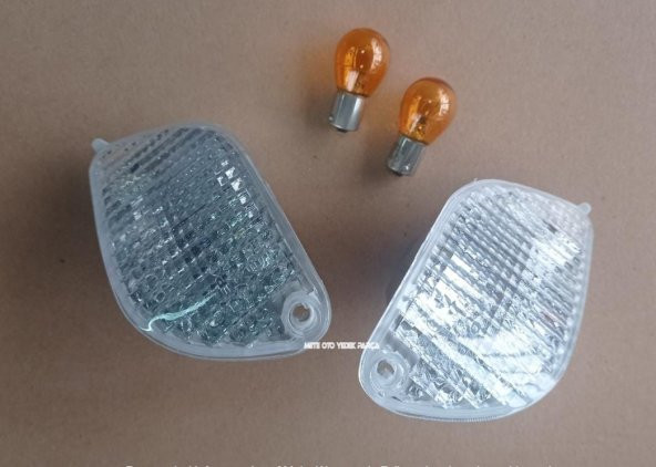 Ford Focus Mk1 Ön Tampon Sinyali Beyaz (Şeffaf) Sol-Sağ Takım 1998-2001 - 4