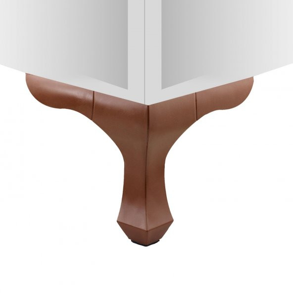 Mobilya Kanepe Sehpa Puf Koltuk Ayağı 14 cm Düz Kahve Baza Ayak ürün görseli