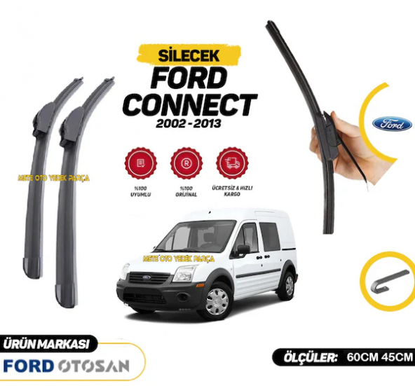 Ford Connect Silecek Takımı Orijinal Ön Cam 600mm 450mm