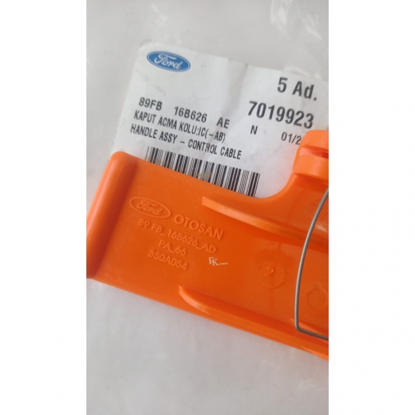 Ford KA Kaput Açma Kolu Turuncu Otosan 1997-2001 89FB16B626AE - 2