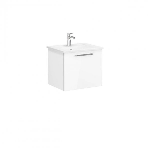 Vitra Root Flat 60 cm Beyaz Tek Çekmeceli Banyo Dolabı Alt Modül Lavabo