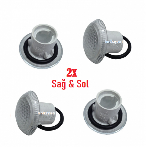 Courier Çamurluk Sinyali Beyaz Sağ-Sol Takım 2 Adet