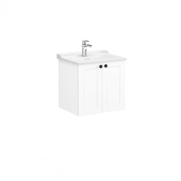 Vitra Root Classic 60 cm Beyaz Kapaklı Banyo Dolabı Alt Modül Lavabo