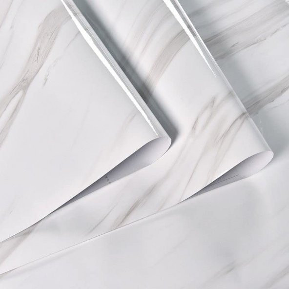 Açık Mermer Desenli Yapışkanlı Kaplama Kağıdı Büyük Boy 5 Metre - 3