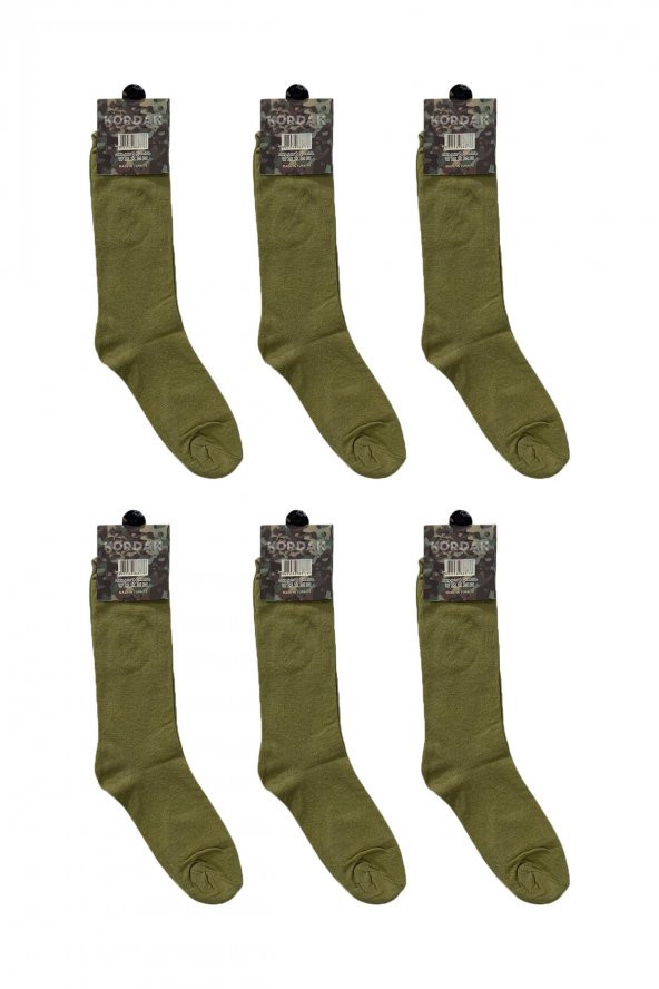 6lı Asker Çorabı - 4 Mevsimlik Uzun Asker Çorap - Asker Malzemeleri