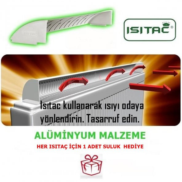 Isıtaç 170 cm Radyatör ve Kalorifer Petek Üstü Isı Yönlendirici - 1