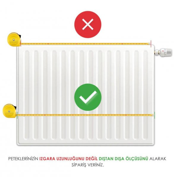Isıtaç 170 cm Radyatör ve Kalorifer Petek Üstü Isı Yönlendirici - 2