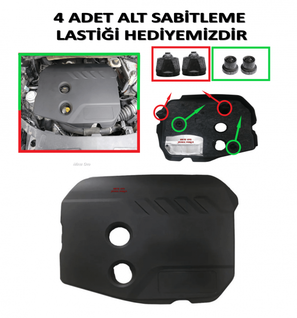 Ford Mondeo Motor Üst Koruma Kapağı 1.6 Dizel 20072014