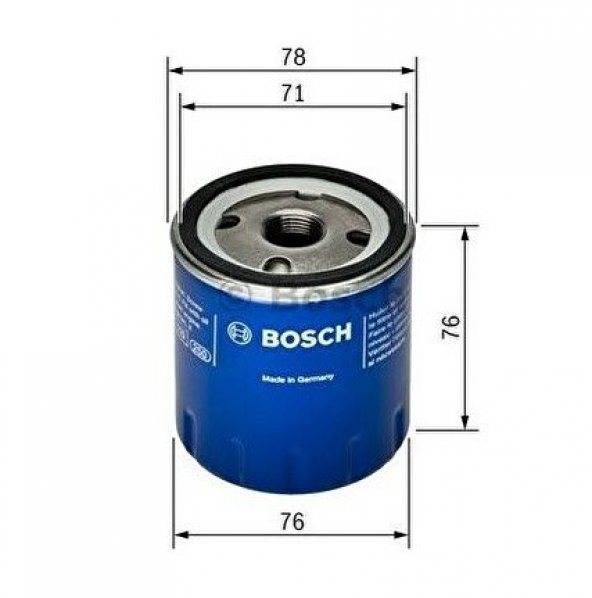 Ford B-Max Benzinli Yağ Filtresi Bosch 2012-2018 0986Tf0071