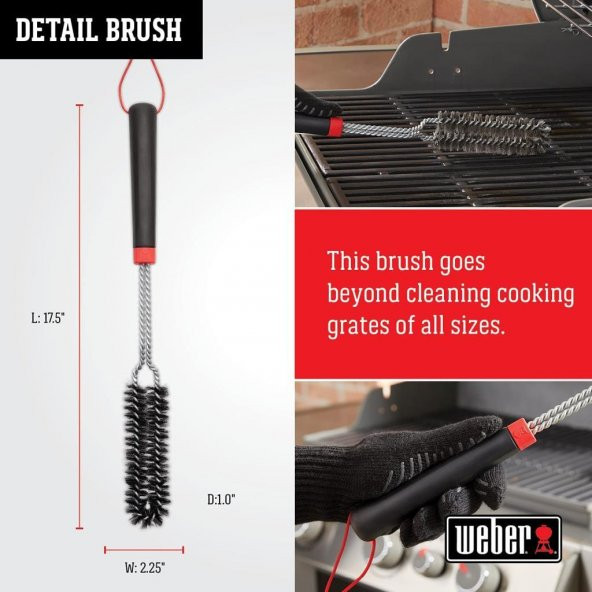 Weber 6279 Izgara Detay Fırçası 18" 46 CM - 5