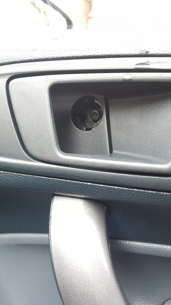 Ford Fiesta Kapı İç Açma Kolu Vida Kapağı Siyah 2008-2017 - 3