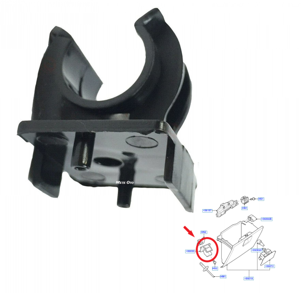 Ford Transit V-347 Torpido Kapağı Menteşesi 2006-2013 [6C11-A2140-AC] - 2