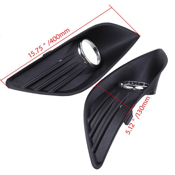 Ford Focus Sis Far Çerçevesi Sisli Tip Sağ-Sol Takım Krom 2008-2012 - 10