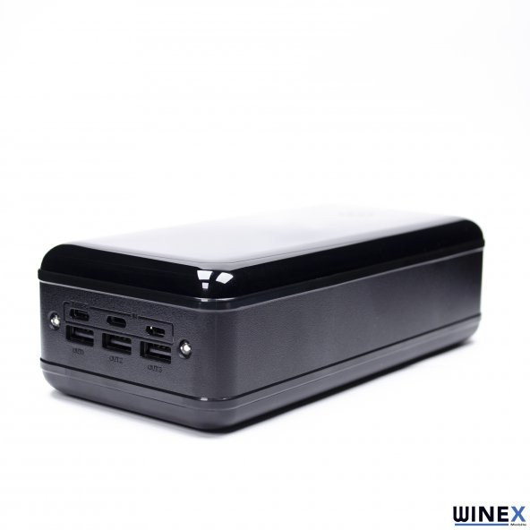 Winex YK90 50000mAh 2xUsbA + Type-C + Micro + Lightning Çıkışlı Led Göstergeli Powerbank - 3
