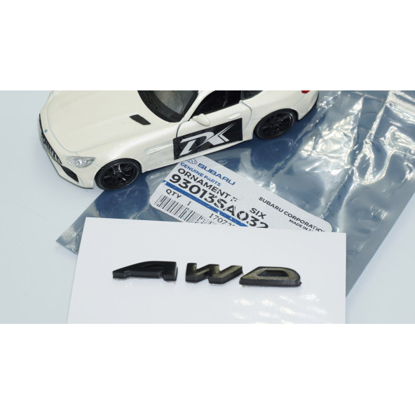 DK Tuning AWD Bagaj Siyah ABS 3M 3D Yazı Logo Subaru İle Uyumlu - 5