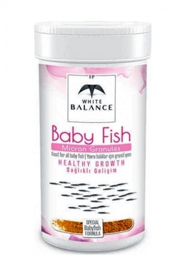 White Balance Baby Fish Micron Granules 100 ml Yavru Balık Yemi