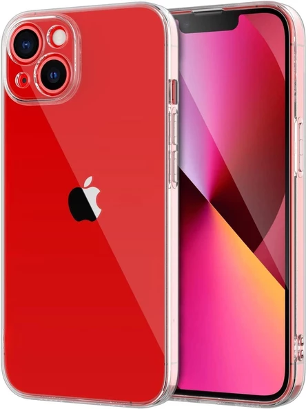 Vendas iPhone 14 Plus Uyumlu (14 Plus) Simple Serisi Kamera Korumalı Soft Şeffaf Silikon Kılıf + Seramik Nano Ekran Koruyucu - 2