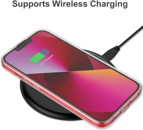 Vendas iPhone 14 Plus Uyumlu (14 Plus) Simple Serisi Kamera Korumalı Soft Şeffaf Silikon Kılıf + Seramik Nano Ekran Koruyucu - 5