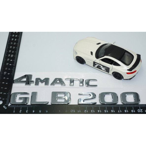 DK Tuning GLB200 4Matic Bagaj Krom ABS Yazı Logo Benz İle Uyumlu - 4