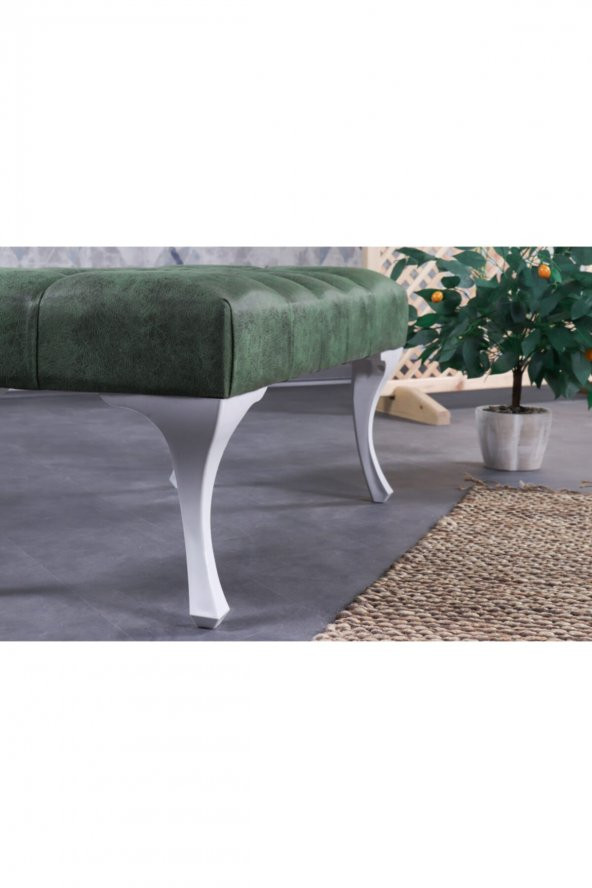 Stoker Puf & Benç 45X90-Pls Ayak Silenebilir Kumaş Yeşil - 2