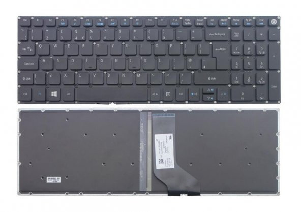 AcerAspire E5-722 Notebook Klavyesi (Siyah TR) ışıklı