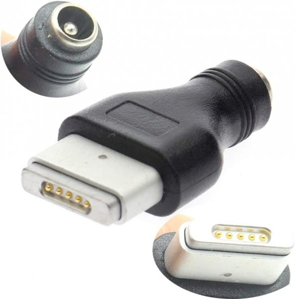 5.5x2.5 mm DC Dişi to Apple MagSafe 2 DC Uç Çevirici