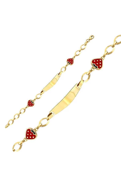 Çilekli Çocuk Künye ürün görseli 1